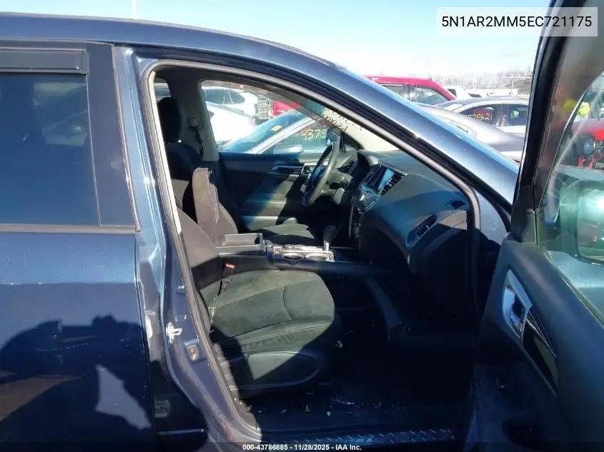 5N1AR2MM5EC721175 2014 Nissan Pathfinder Platinum/S/Sl/Sv