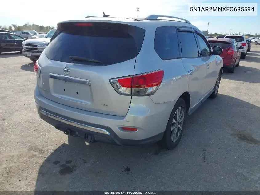 5N1AR2MNXEC635594 2014 Nissan Pathfinder Sl