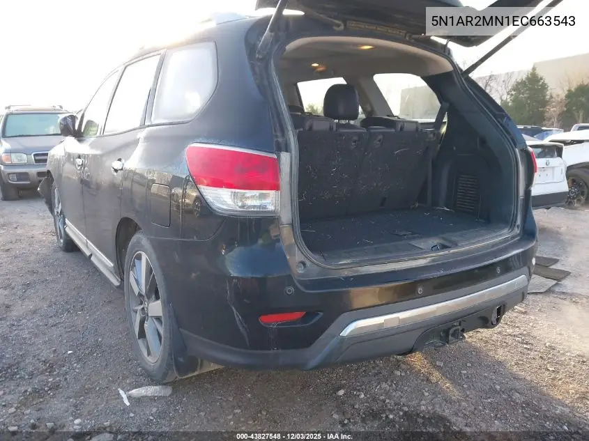 5N1AR2MN1EC663543 2014 Nissan Pathfinder Platinum