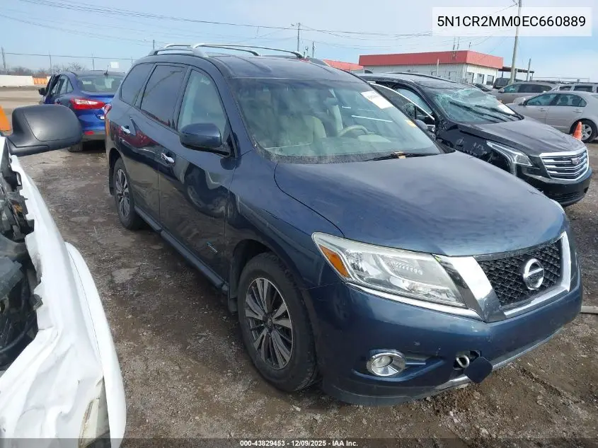 5N1CR2MM0EC660889 2014 Nissan Pathfinder Hybrid Sv