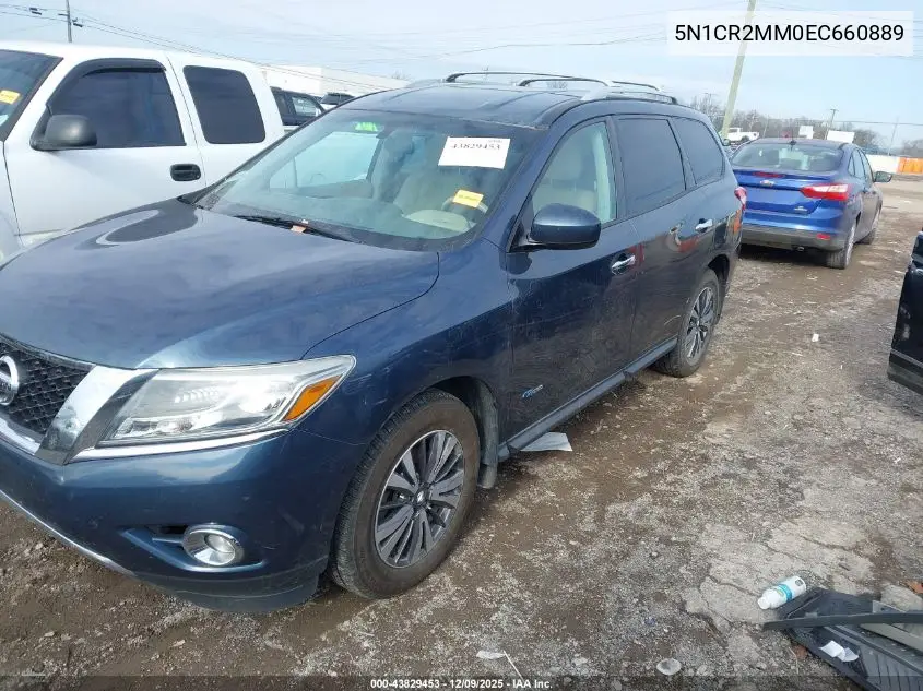 5N1CR2MM0EC660889 2014 Nissan Pathfinder Hybrid Sv