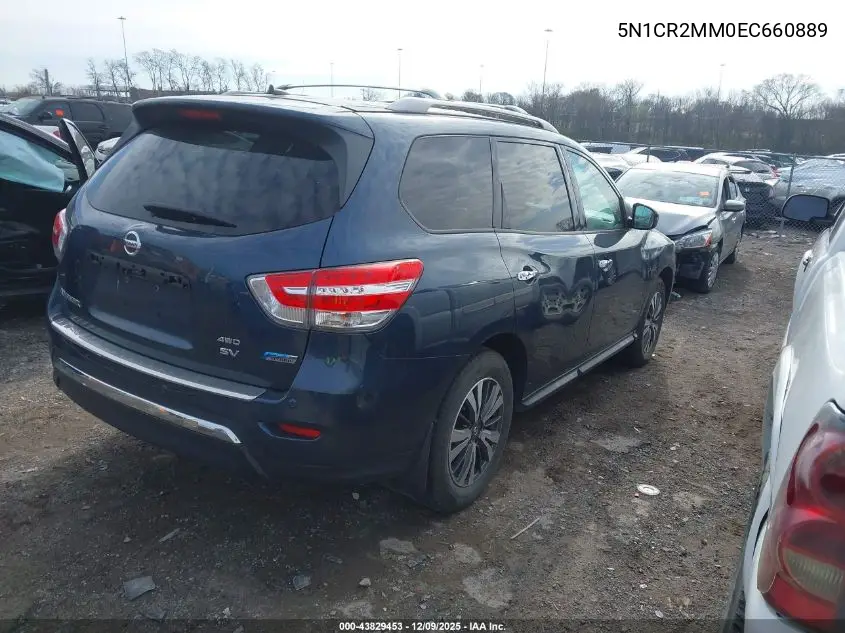 5N1CR2MM0EC660889 2014 Nissan Pathfinder Hybrid Sv