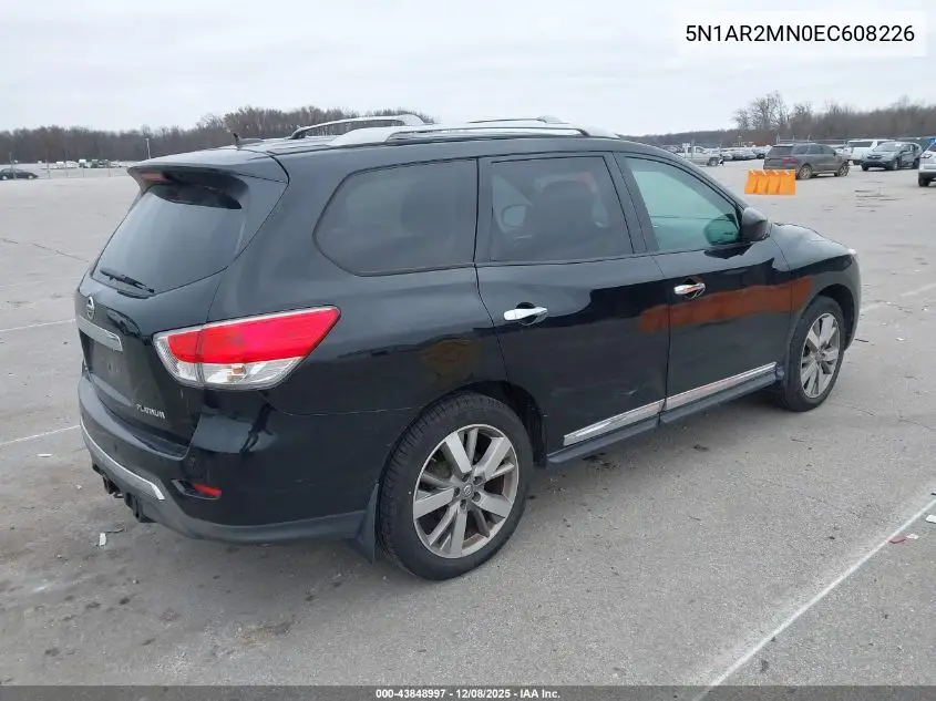 5N1AR2MN0EC608226 2014 Nissan Pathfinder Platinum
