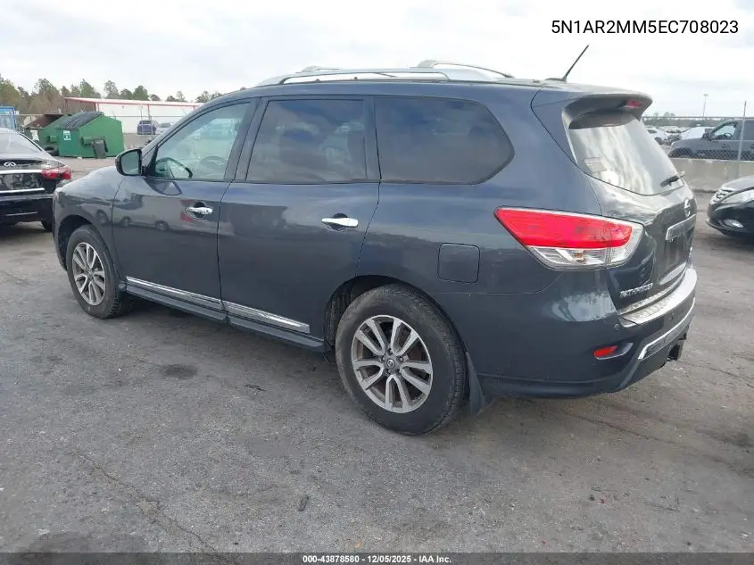 5N1AR2MM5EC708023 2014 Nissan Pathfinder Sl