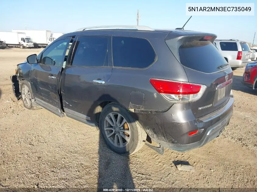 5N1AR2MN3EC735049 2014 Nissan Pathfinder Sl