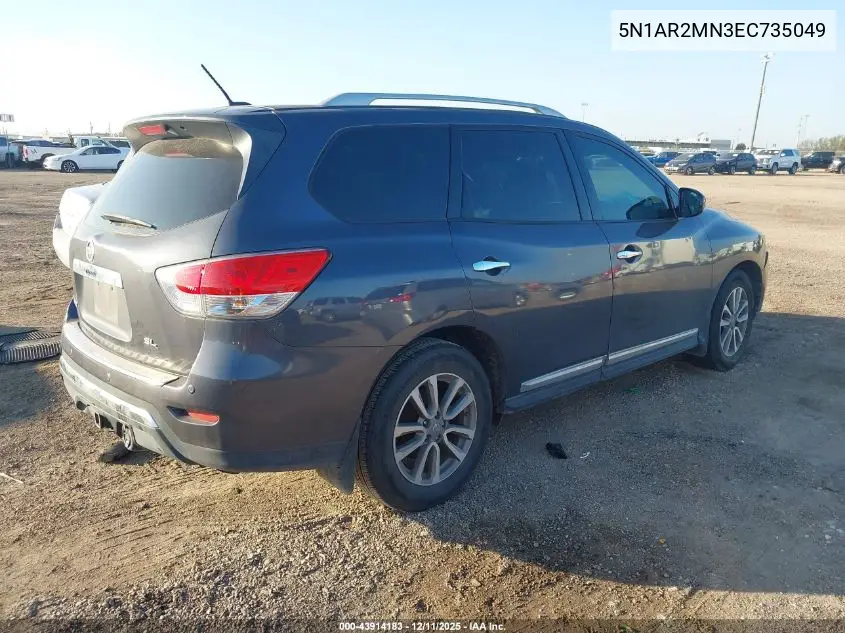 5N1AR2MN3EC735049 2014 Nissan Pathfinder Sl