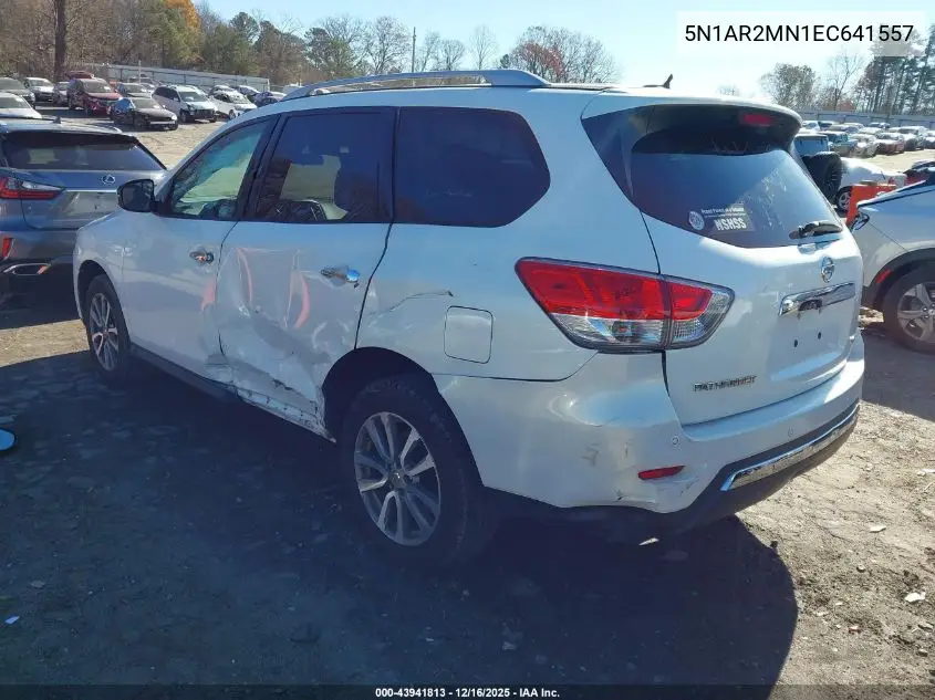5N1AR2MN1EC641557 2014 Nissan Pathfinder Sv