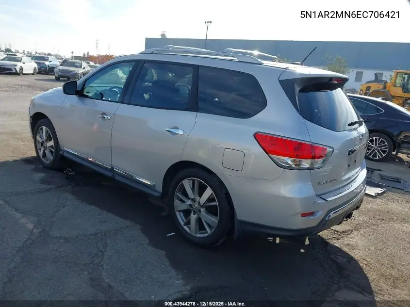 5N1AR2MN6EC706421 2014 Nissan Pathfinder Platinum