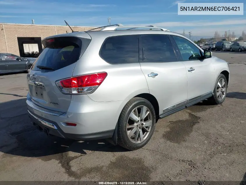 5N1AR2MN6EC706421 2014 Nissan Pathfinder Platinum