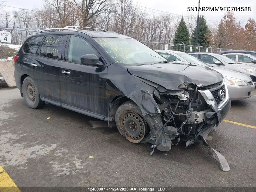 5N1AR2MM9FC704588 2015 Nissan Pathfinder S/Sv/Sl/Platinum