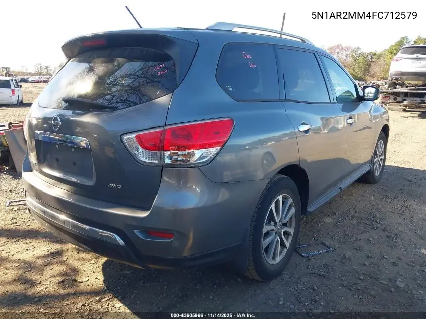 5N1AR2MM4FC712579 2015 Nissan Pathfinder S