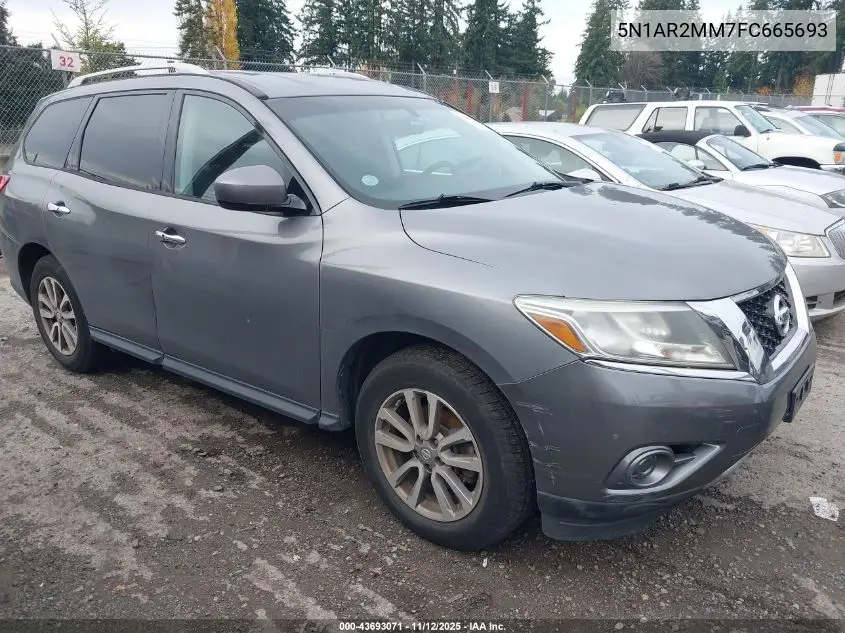 5N1AR2MM7FC665693 2015 Nissan Pathfinder Platinum/S/Sl/Sv