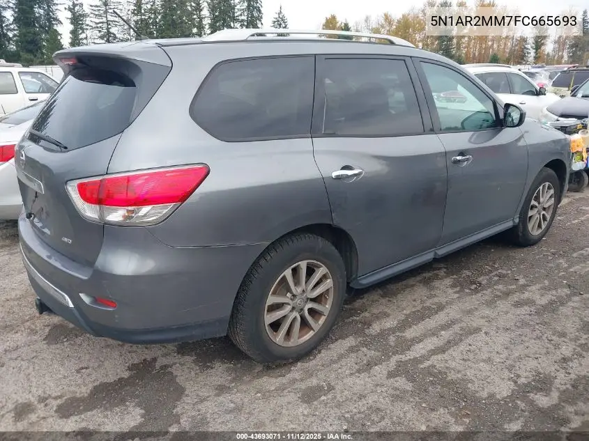 5N1AR2MM7FC665693 2015 Nissan Pathfinder Platinum/S/Sl/Sv