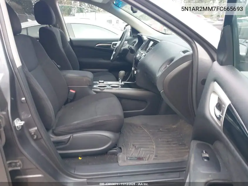 5N1AR2MM7FC665693 2015 Nissan Pathfinder Platinum/S/Sl/Sv