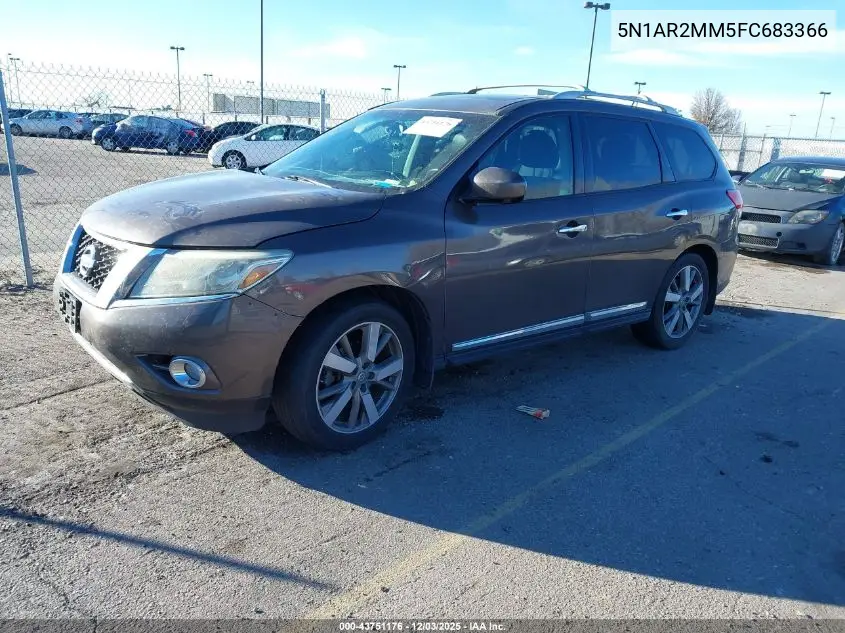 5N1AR2MM5FC683366 2015 Nissan Pathfinder Platinum