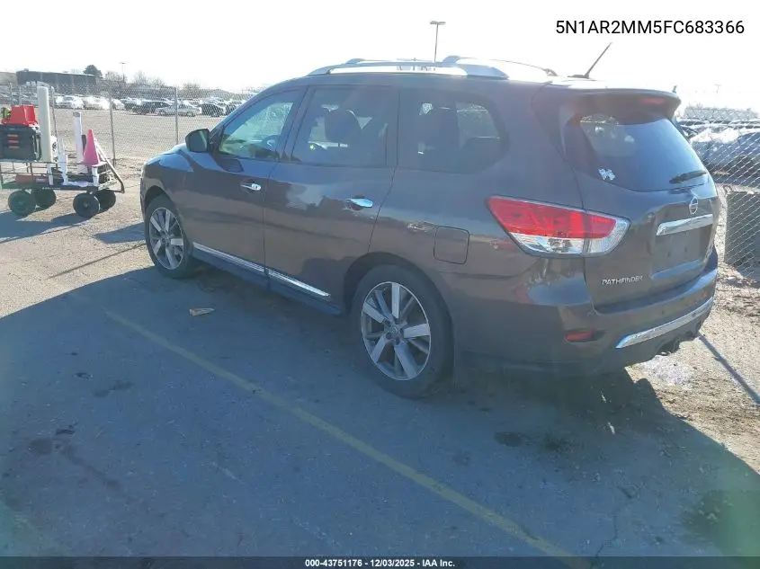 5N1AR2MM5FC683366 2015 Nissan Pathfinder Platinum