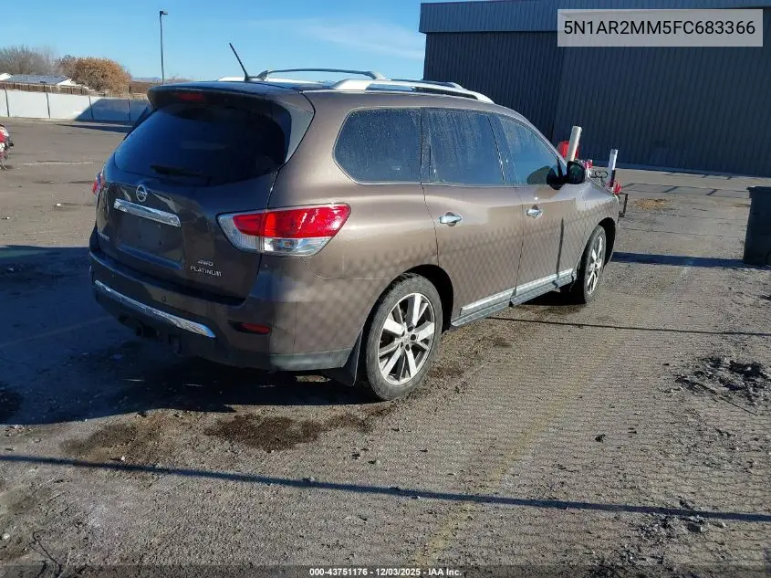 5N1AR2MM5FC683366 2015 Nissan Pathfinder Platinum