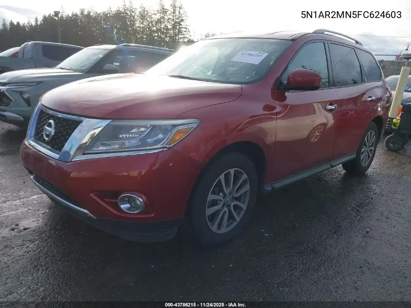 5N1AR2MN5FC624603 2015 Nissan Pathfinder Platinum/S/Sl/Sv