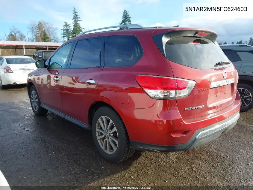 5N1AR2MN5FC624603 2015 Nissan Pathfinder Platinum/S/Sl/Sv