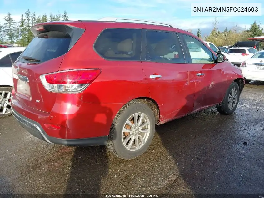 5N1AR2MN5FC624603 2015 Nissan Pathfinder Platinum/S/Sl/Sv