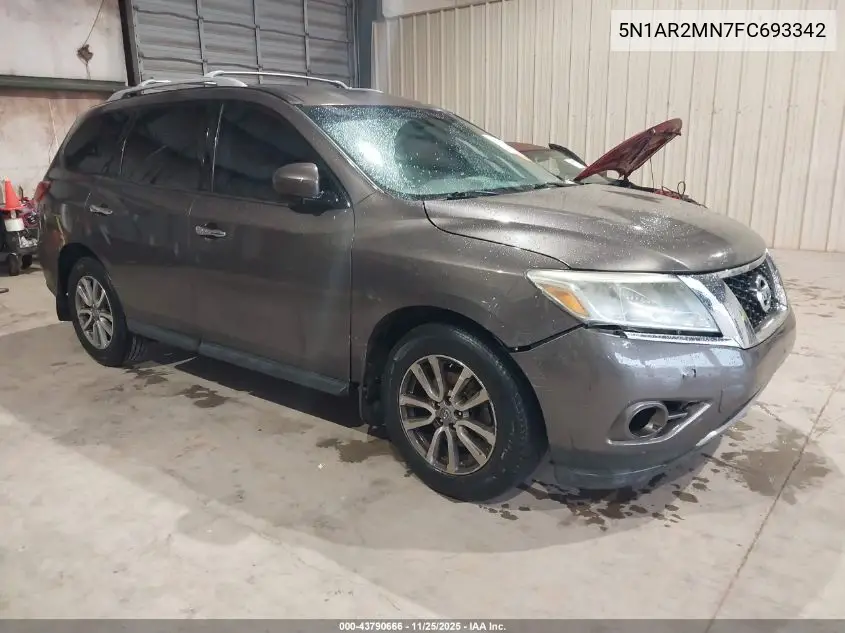 5N1AR2MN7FC693342 2015 Nissan Pathfinder S