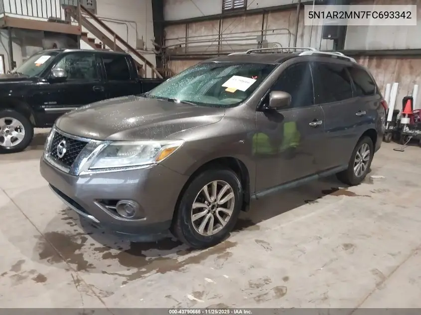 5N1AR2MN7FC693342 2015 Nissan Pathfinder S
