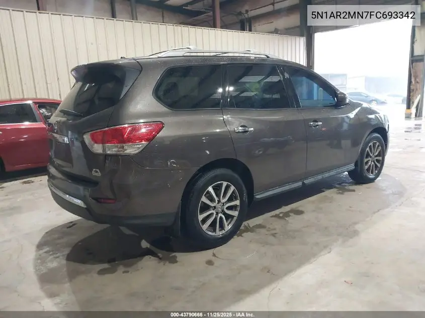 5N1AR2MN7FC693342 2015 Nissan Pathfinder S