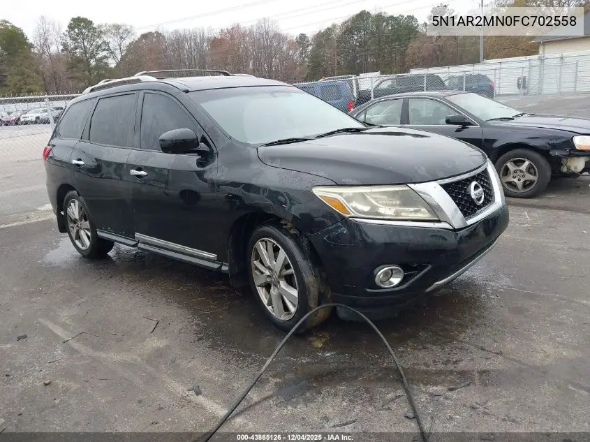 5N1AR2MN0FC702558 2015 Nissan Pathfinder Platinum