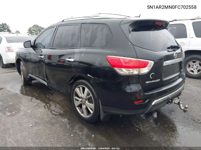 5N1AR2MN0FC702558 2015 Nissan Pathfinder Platinum