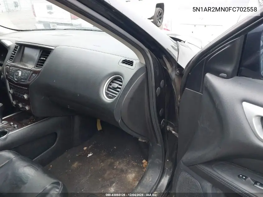5N1AR2MN0FC702558 2015 Nissan Pathfinder Platinum
