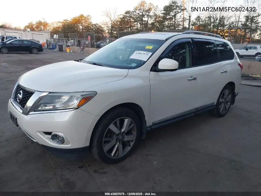 5N1AR2MM5FC602432 2015 Nissan Pathfinder Platinum/S/Sl/Sv