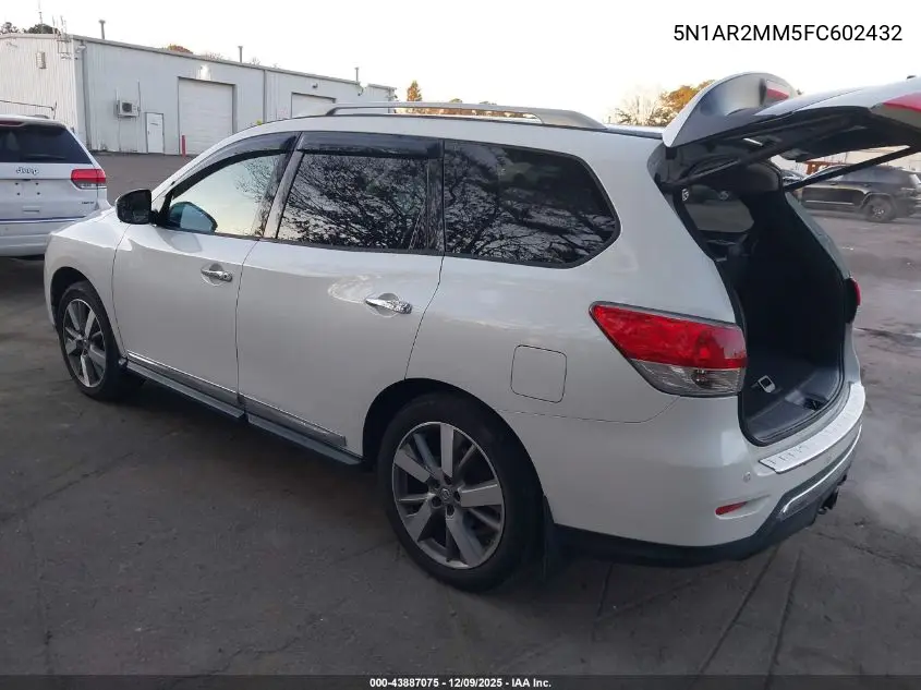 5N1AR2MM5FC602432 2015 Nissan Pathfinder Platinum/S/Sl/Sv