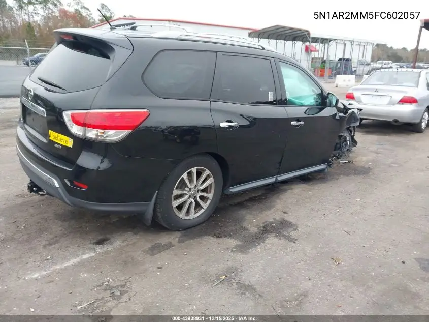 5N1AR2MM5FC602057 2015 Nissan Pathfinder S