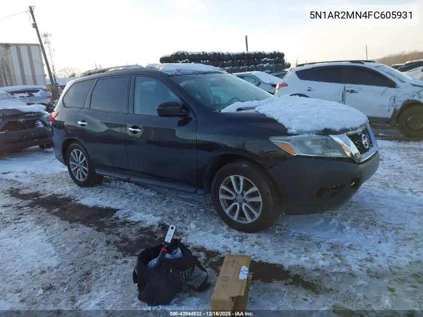 5N1AR2MN4FC605931 2015 Nissan Pathfinder Platinum/S/Sl/Sv