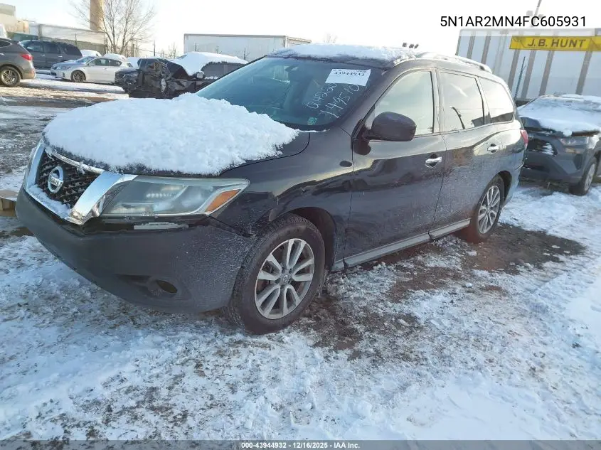 5N1AR2MN4FC605931 2015 Nissan Pathfinder Platinum/S/Sl/Sv