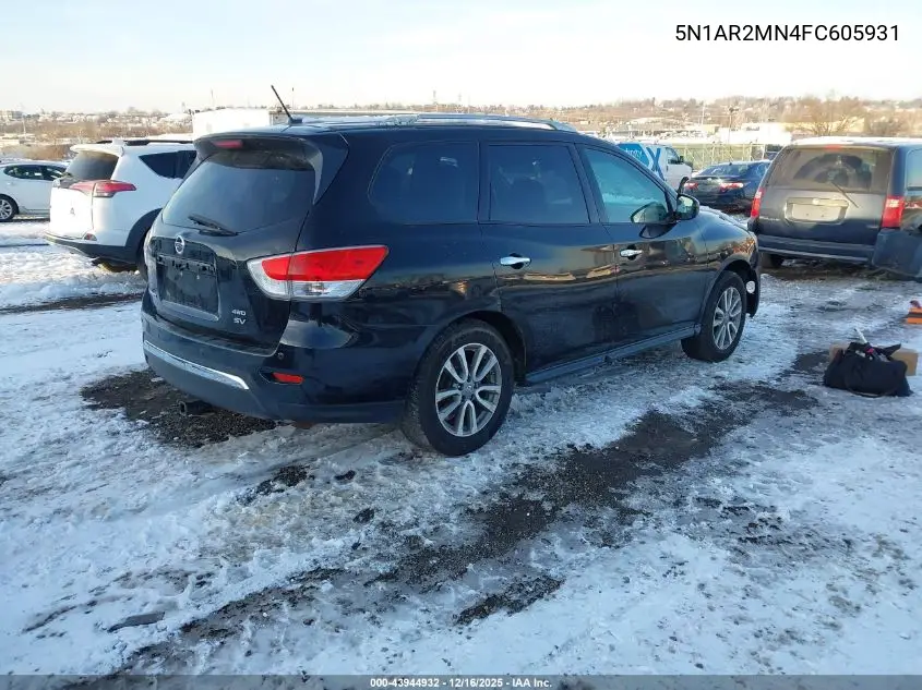 5N1AR2MN4FC605931 2015 Nissan Pathfinder Platinum/S/Sl/Sv