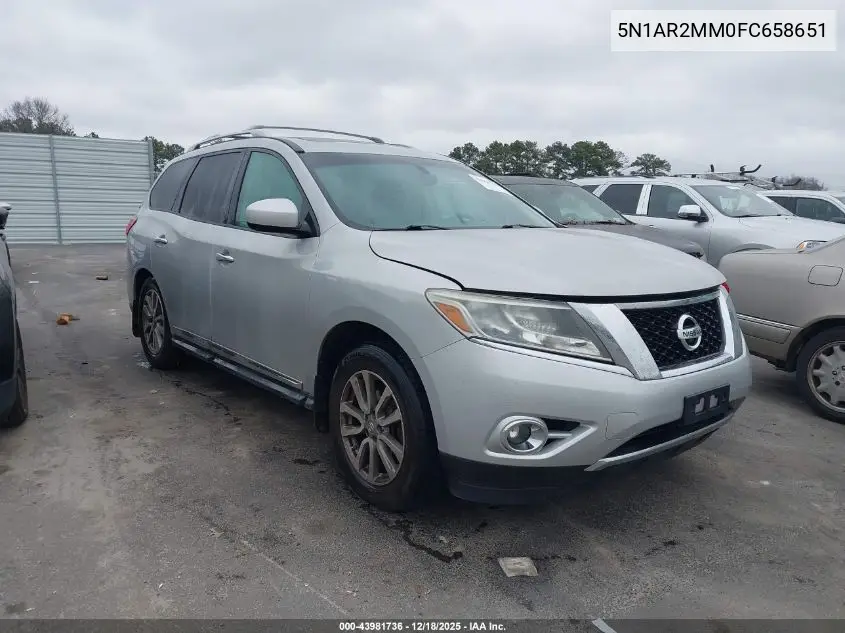 5N1AR2MM0FC658651 2015 Nissan Pathfinder Sl