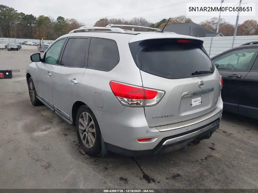 5N1AR2MM0FC658651 2015 Nissan Pathfinder Sl