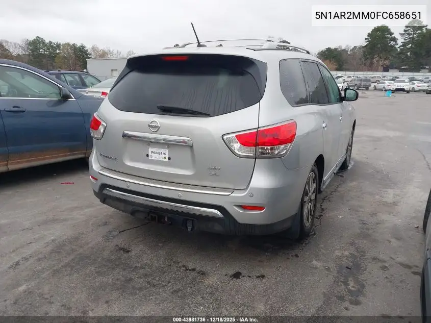 5N1AR2MM0FC658651 2015 Nissan Pathfinder Sl