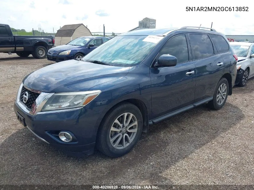 2016 Nissan Pathfinder Sv VIN: 5N1AR2MN2GC613852 Lot: 40286928