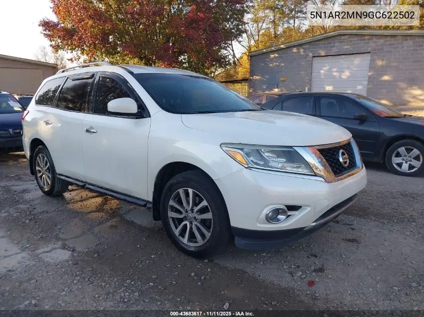 5N1AR2MN9GC622502 2016 Nissan Pathfinder Sv