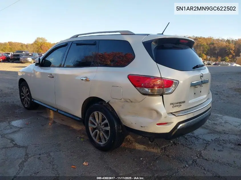 5N1AR2MN9GC622502 2016 Nissan Pathfinder Sv