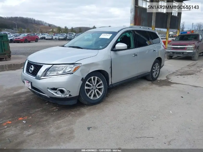 5N1AR2MM8GC655143 2016 Nissan Pathfinder Platinum/S/Sl/Sv