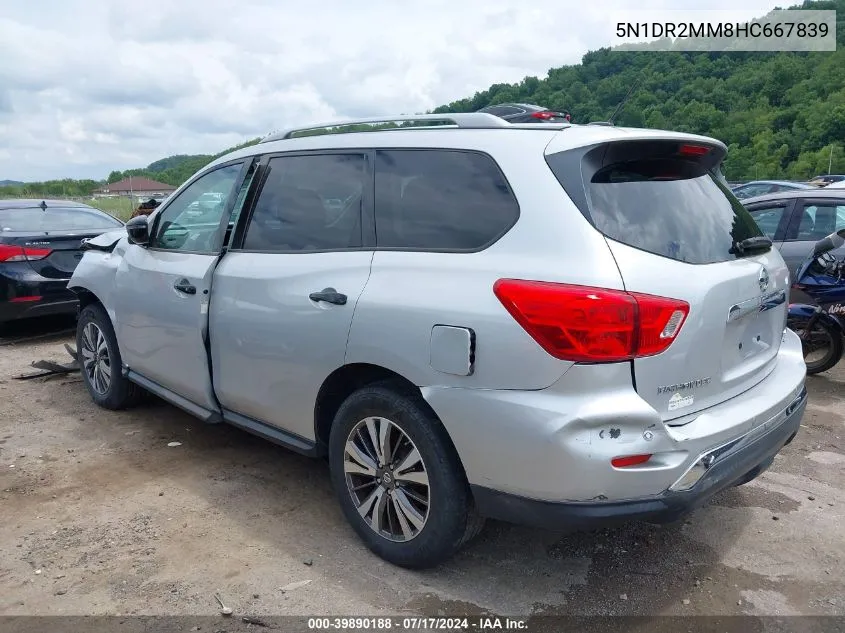 5N1DR2MM8HC667839 2017 Nissan Pathfinder Sv