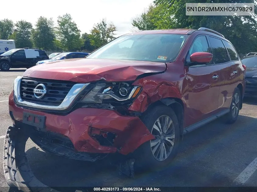 2017 Nissan Pathfinder Sl VIN: 5N1DR2MMXHC679829 Lot: 40293173