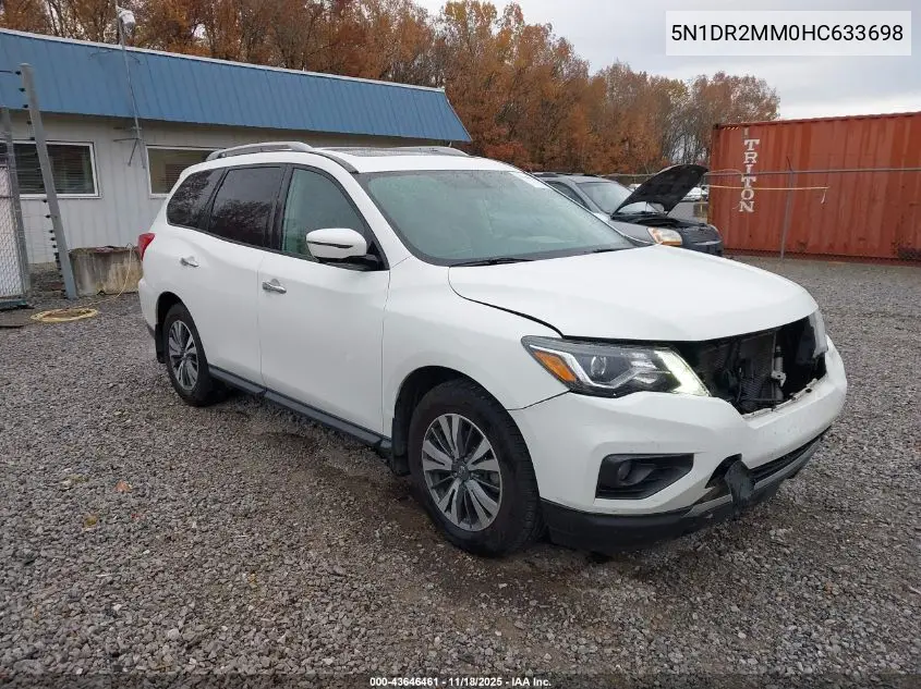 5N1DR2MM0HC633698 2017 Nissan Pathfinder Sl