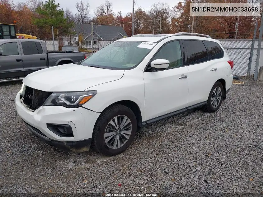 5N1DR2MM0HC633698 2017 Nissan Pathfinder Sl