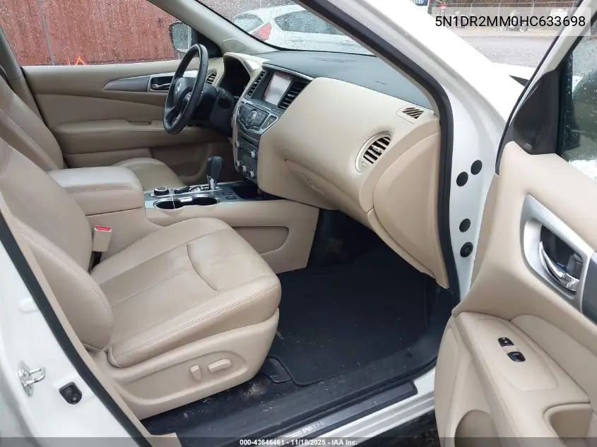 5N1DR2MM0HC633698 2017 Nissan Pathfinder Sl