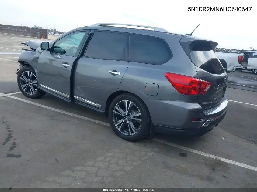 5N1DR2MN6HC640647 2017 Nissan Pathfinder Platinum
