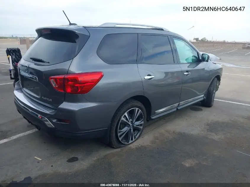 5N1DR2MN6HC640647 2017 Nissan Pathfinder Platinum